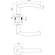 Intersteel Deurklink Half Rond met rozet 51x10,5mm geborsteld RVS Intersteel Deurklink Half Rond met rozet 51x10,5mm geborsteld RVS