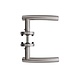 Intersteel Deurklink Gebogen met rozet geborsteld RVS Intersteel Deurklink Gebogen met rozet geborsteld RVS