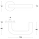 Intersteel Deurklink Rond met rozet geborsteld RVS Intersteel Deurklink Rond met rozet geborsteld RVS