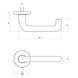 Intersteel Deurklink Rond met rozet verdekt messing ongelakt Intersteel Deurklink Rond met rozet verdekt messing ongelakt