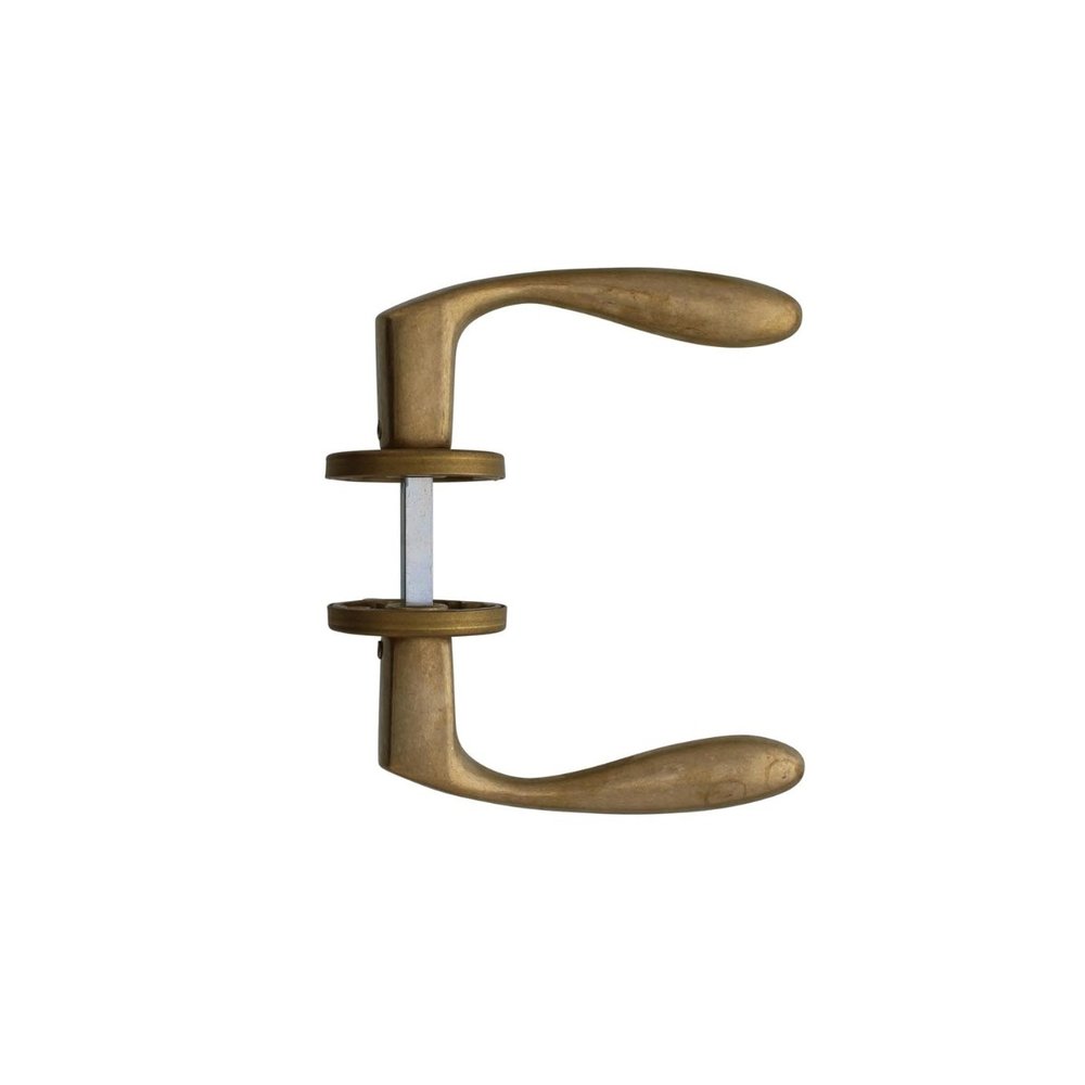 Intersteel Deurklink Banaan met rozet verdekt messing getrommeld