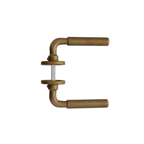 Intersteel Deurklink Palma met rozet verdekt messing getrommeld