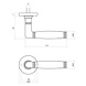 Intersteel Deurklink Ton 222 met rozet messing getrommeld/ebbenhout Intersteel Deurklink Ton 222 met rozet messing getrommeld/ebbenhout