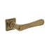 Deurklink Trento met rozet messing getrommeld Deurklink Trento met rozet messing getrommeld
