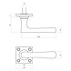 Intersteel Deurklink Trento met rozet messing getrommeld Intersteel Deurklink Trento met rozet messing getrommeld