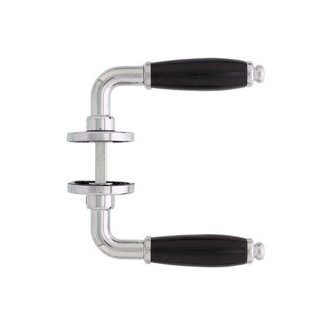 Intersteel Deurklink Courgette met rozet verdekt chroom