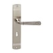 Intersteel Deurklink Emily op schild sleutelgat 56mm nikkel mat Intersteel Deurklink Emily op schild sleutelgat 56mm nikkel mat