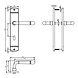 Intersteel Deurklink Emily op schild sleutelgat 56mm chroom Intersteel Deurklink Emily op schild sleutelgat 56mm chroom
