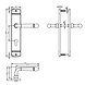 Intersteel Deurklink Emily op schild profielcilindergat 55mm chroom Intersteel Deurklink Emily op schild profielcilindergat 55mm chroom