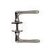 Intersteel Deurklink Trento met ronde rozet 50x5mm nikkel Intersteel Deurklink Trento met ronde rozet 50x5mm nikkel