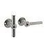 Deurklink L/T Bol met ronde rozet 42x2mm geborsteld RVS Deurklink L/T Bol met ronde rozet 42x2mm geborsteld RVS