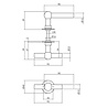 Intersteel Deurklink L/T Bol met ronde rozet 42x2mm geborsteld RVS Intersteel Deurklink L/T Bol met ronde rozet 42x2mm geborsteld RVS