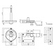 Intersteel WC slot met hendel met bocht vrij-bezet messing ongelakt Intersteel WC slot met hendel met bocht vrij-bezet messing ongelakt