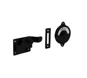 Intersteel WC slot met hendel met bocht vrij-bezet mat zwart Intersteel WC slot met hendel met bocht vrij-bezet mat zwart