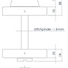 Intersteel WC slot rond geborsteld RVS - met vrij/bezet indicator - Intersteel Intersteel WC slot rond geborsteld RVS - met vrij/bezet indicator - Intersteel