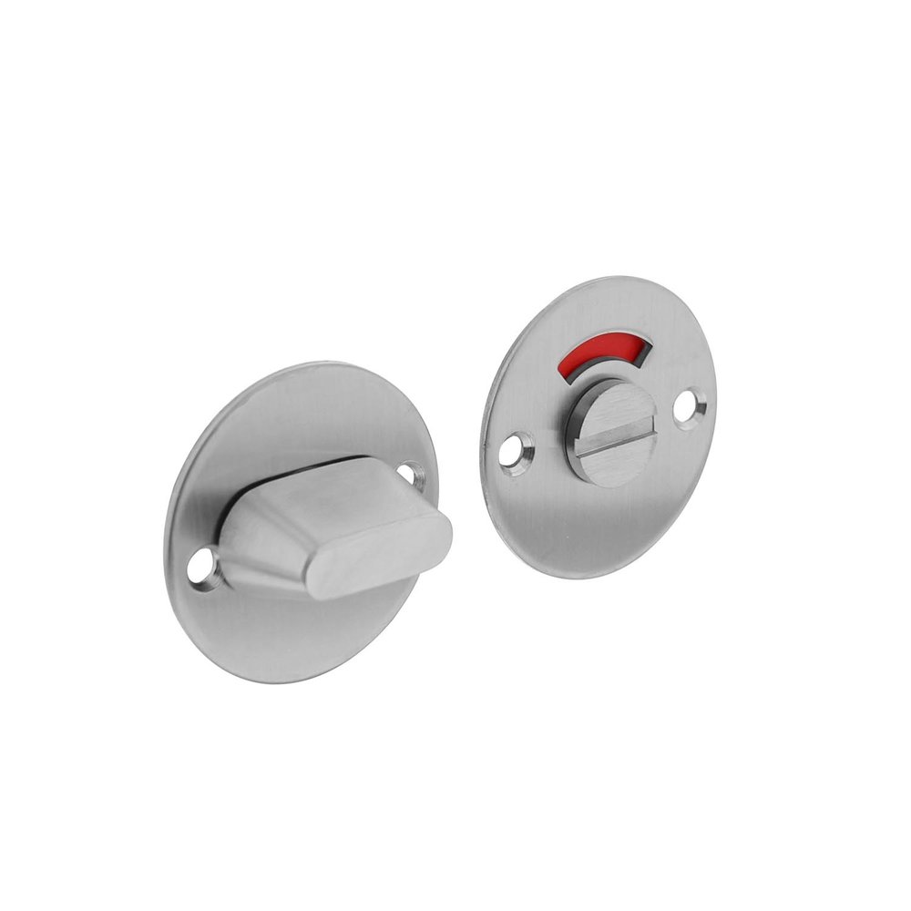 Intersteel WC slot rond 50mm geborsteld RVS - met vrij/bezet indicator - Intersteel Intersteel WC slot rond 50mm geborsteld RVS - met vrij/bezet indicator - Intersteel