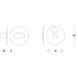Intersteel WC slot rond 50mm geborsteld RVS Intersteel WC slot rond 50mm geborsteld RVS