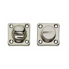 Intersteel WC slot vierkant nikkel - met vrij/bezet indicator - Intersteel