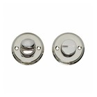 Intersteel WC slot rond met schroefgaten nikkel - met vrij/bezet indicator - Intersteel