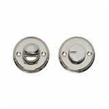 Intersteel WC slot rond met schroefgaten nikkel Intersteel WC slot rond met schroefgaten nikkel