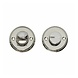 Intersteel WC slot rond met schroefgaten nikkel Intersteel WC slot rond met schroefgaten nikkel