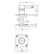 Intersteel WC slot vierkant 42x42x2mm geborsteld RVS Intersteel WC slot vierkant 42x42x2mm geborsteld RVS