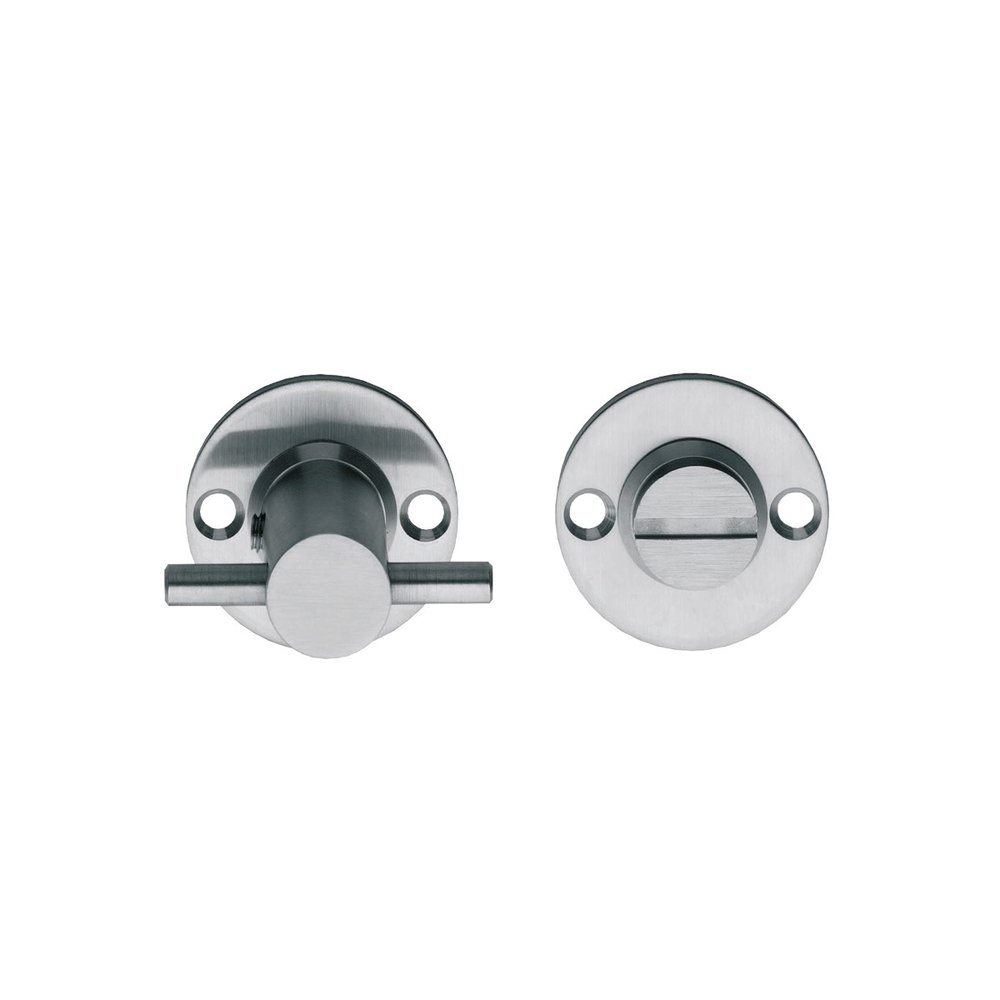 Intersteel WC slot rond 42x2mm geborsteld RVS - met vrij/bezet indicator - Intersteel Intersteel WC slot rond 42x2mm geborsteld RVS - met vrij/bezet indicator - Intersteel