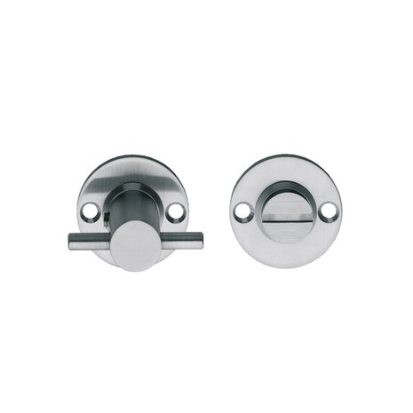 Intersteel WC slot rond 42x2mm geborsteld RVS - met vrij/bezet indicator - Intersteel Intersteel WC slot rond 42x2mm geborsteld RVS - met vrij/bezet indicator - Intersteel