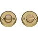 Intersteel WC slot rond schroefgaten messing getrommeld Intersteel WC slot rond schroefgaten messing getrommeld