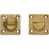 WC slot vierkant schroefgat messing getrommeld WC slot vierkant schroefgat messing getrommeld