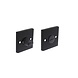 Intersteel WC slot vierkant groot mat zwart Intersteel WC slot vierkant groot mat zwart