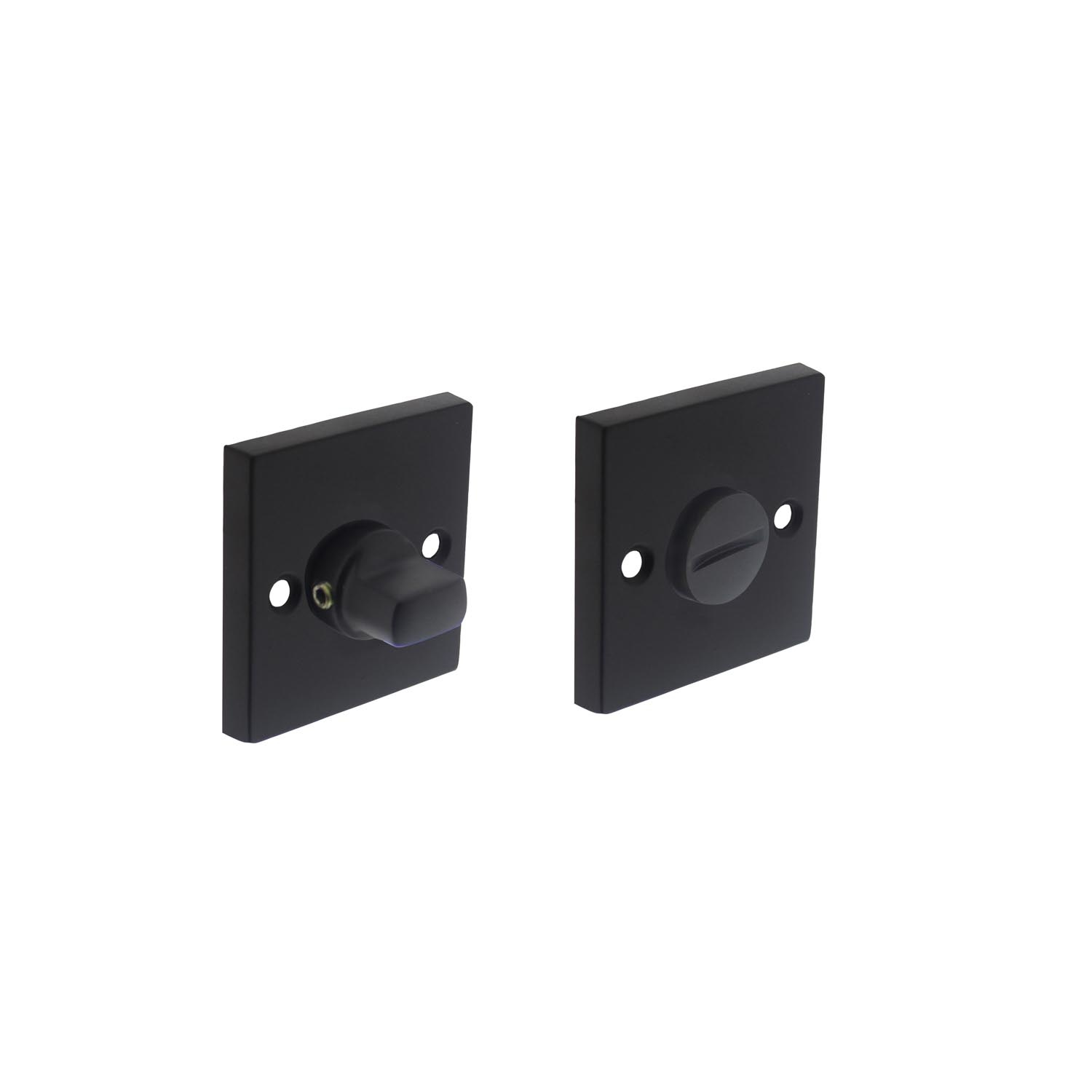 Intersteel WC slot vierkant groot mat zwart
