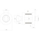 Intersteel WC slot rond chroom/nikkel mat Intersteel WC slot rond chroom/nikkel mat