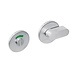 Intersteel WC slot rond plat geborsteld RVS Intersteel WC slot rond plat geborsteld RVS