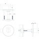 Intersteel WC slot rond plat geborsteld RVS Intersteel WC slot rond plat geborsteld RVS