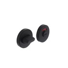 Intersteel WC slot rond RVS mat zwart - met vrij/bezet indicator - Intersteel