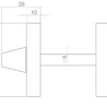 Intersteel WC slot rond RVS mat zwart - met vrij/bezet indicator - Intersteel Intersteel WC slot rond RVS mat zwart - met vrij/bezet indicator - Intersteel