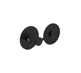 Intersteel WC slot rond plat zelfklevend mat zwart RVS Intersteel WC slot rond plat zelfklevend mat zwart RVS