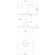 Intersteel WC slot rond plat zelfklevend mat zwart RVS Intersteel WC slot rond plat zelfklevend mat zwart RVS