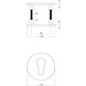 Intersteel WC slot rond magnetisch geborsteld RVS Intersteel WC slot rond magnetisch geborsteld RVS