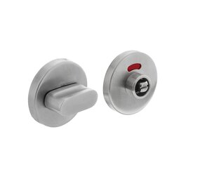 Intersteel WC slot rond met stiftbediening geborsteld RVS