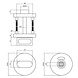 Intersteel WC slot rond met stiftbediening geborsteld RVS Intersteel WC slot rond met stiftbediening geborsteld RVS