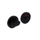 Intersteel WC slot 55x8mm aluminium zwart - met vrij/bezet indicator - Intersteel