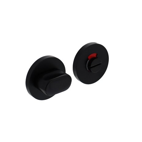 Intersteel WC slot 55x8mm aluminium zwart - met vrij/bezet indicator - Intersteel Intersteel WC slot 55x8mm aluminium zwart - met vrij/bezet indicator - Intersteel