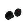 Intersteel WC slot 55x8mm aluminium zwart - met vrij/bezet indicator - Intersteel Intersteel WC slot 55x8mm aluminium zwart - met vrij/bezet indicator - Intersteel