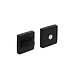 Intersteel WC slot 50x50x10mm aluminium zwart Intersteel WC slot 50x50x10mm aluminium zwart