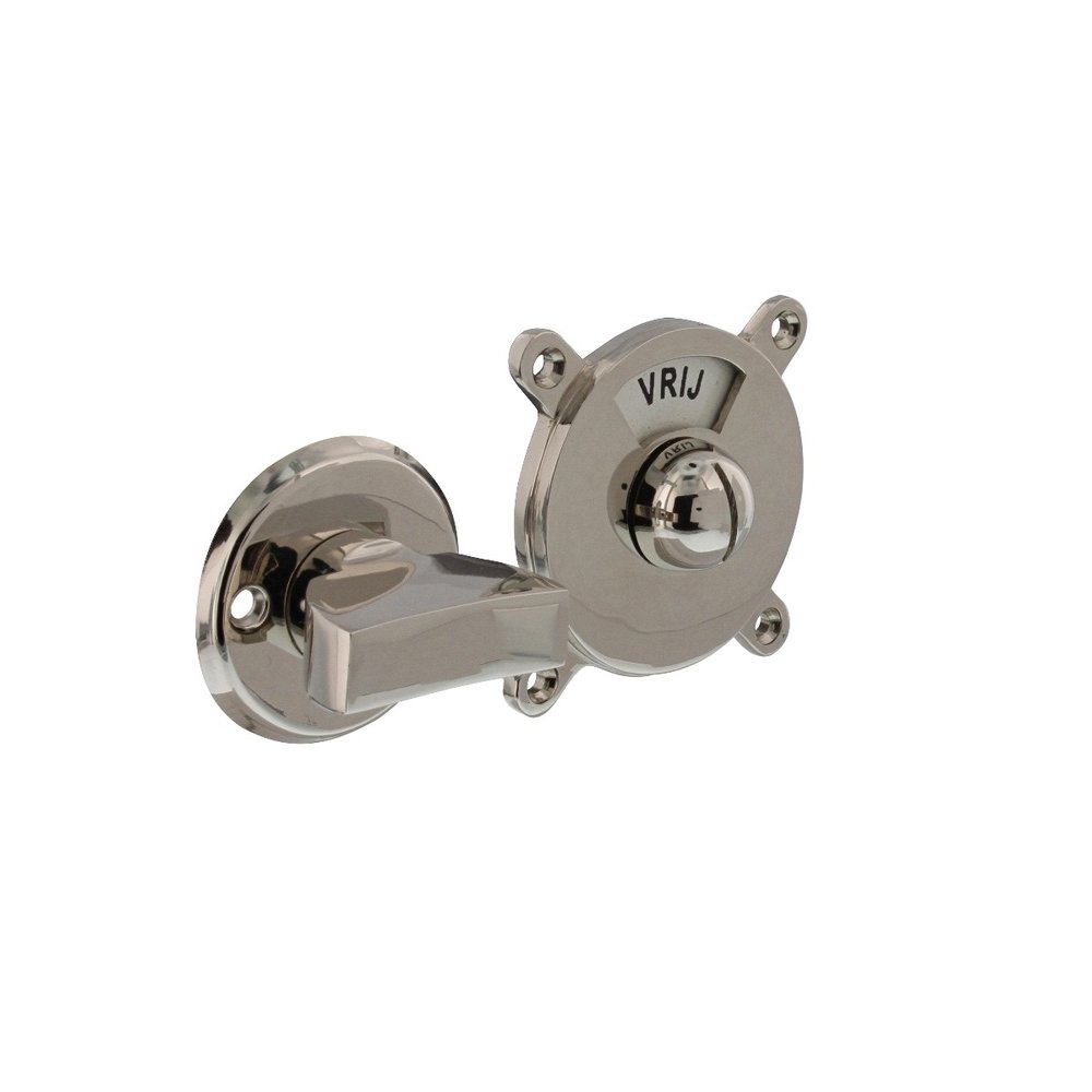 Intersteel WC slot George vrij/bezet nikkel - met vrij/bezet indicator - Intersteel Intersteel WC slot George vrij/bezet nikkel - met vrij/bezet indicator - Intersteel