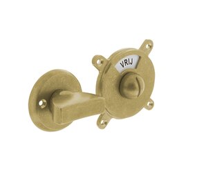 Intersteel WC slot George vrij/bezet messing getrommeld Intersteel WC slot George vrij/bezet messing getrommeld