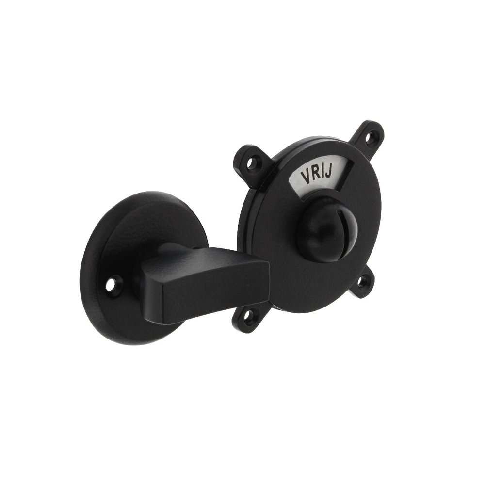 Intersteel WC slot George vrij/bezet zwart Intersteel WC slot George vrij/bezet zwart