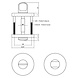 Intersteel WC slot rond 49x7mm grijs Intersteel WC slot rond 49x7mm grijs